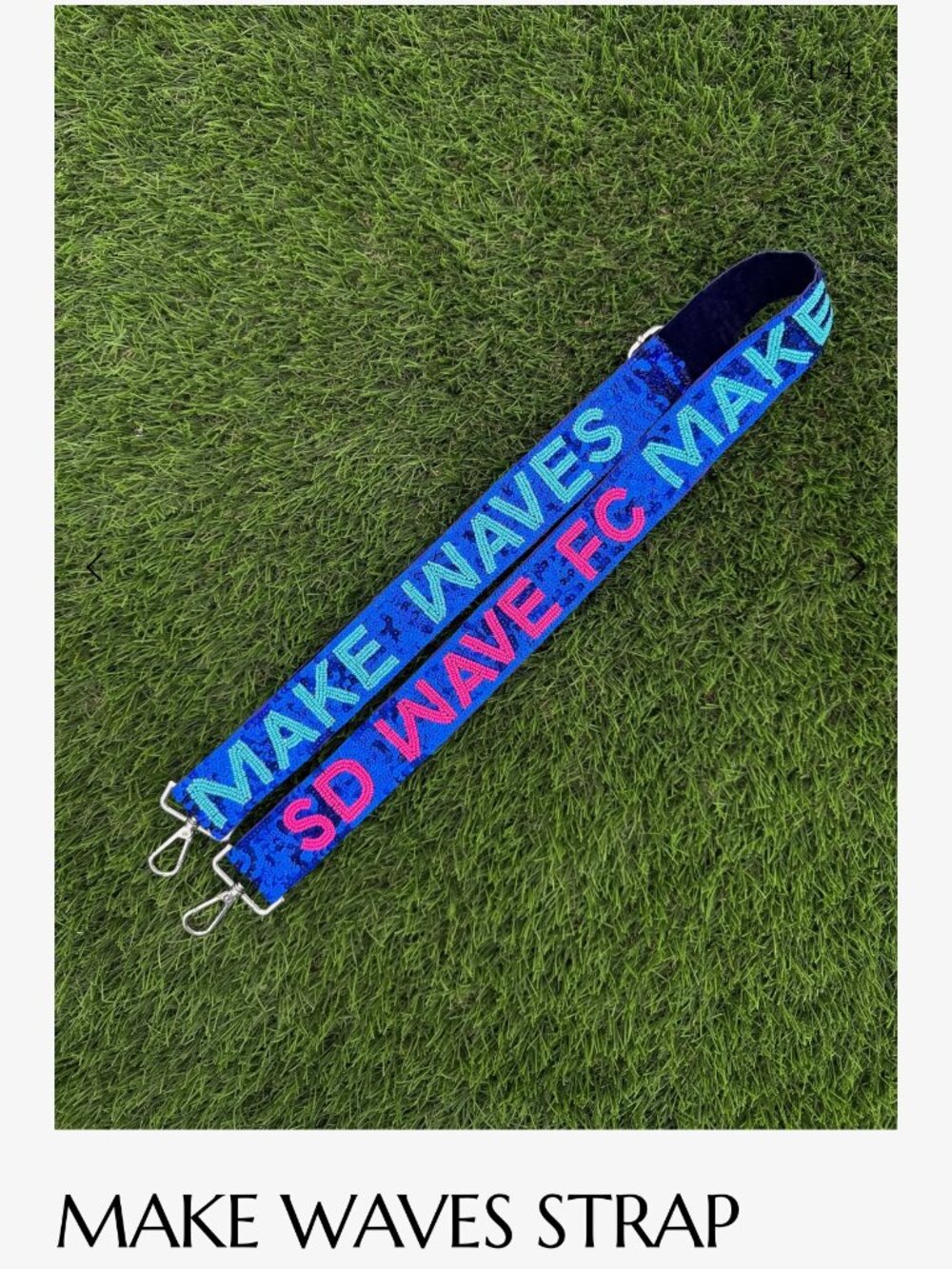 purse/bag straps – san diego wave FC - MAKE WAVES STRAP